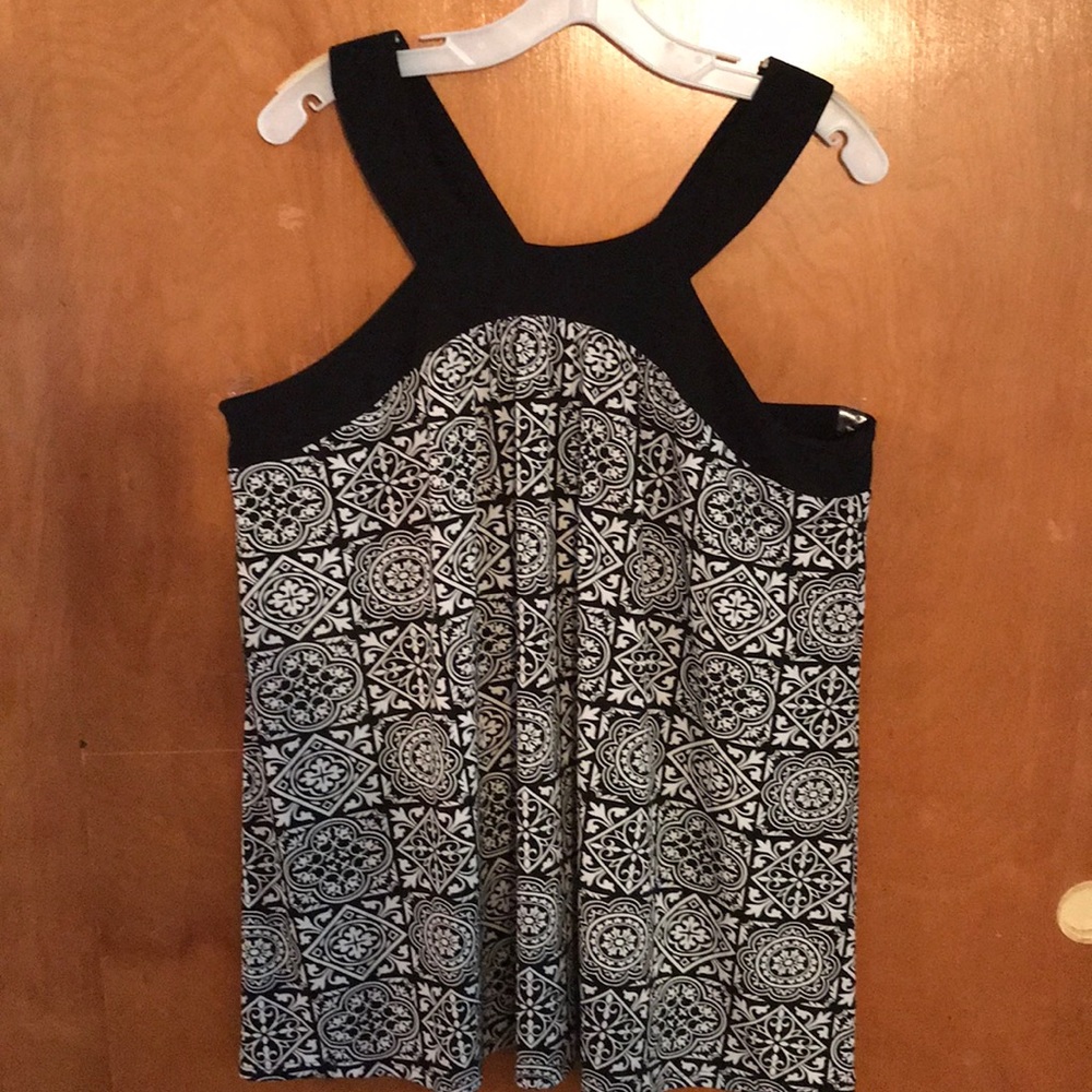 INC black and white tank